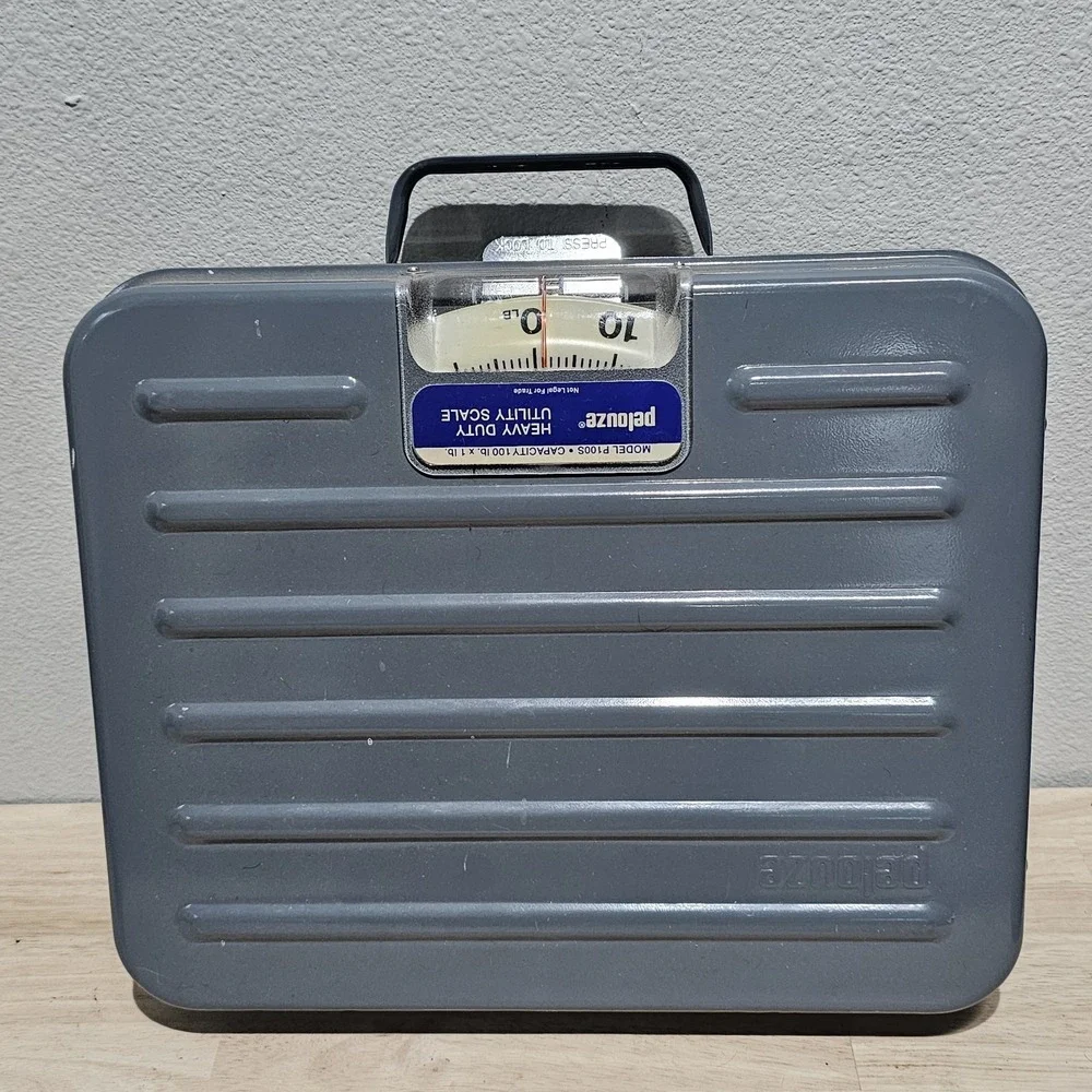 Vintage Pelouze Heavy Duty Utility Scale 100 Pound Capacity Model P100S Gray